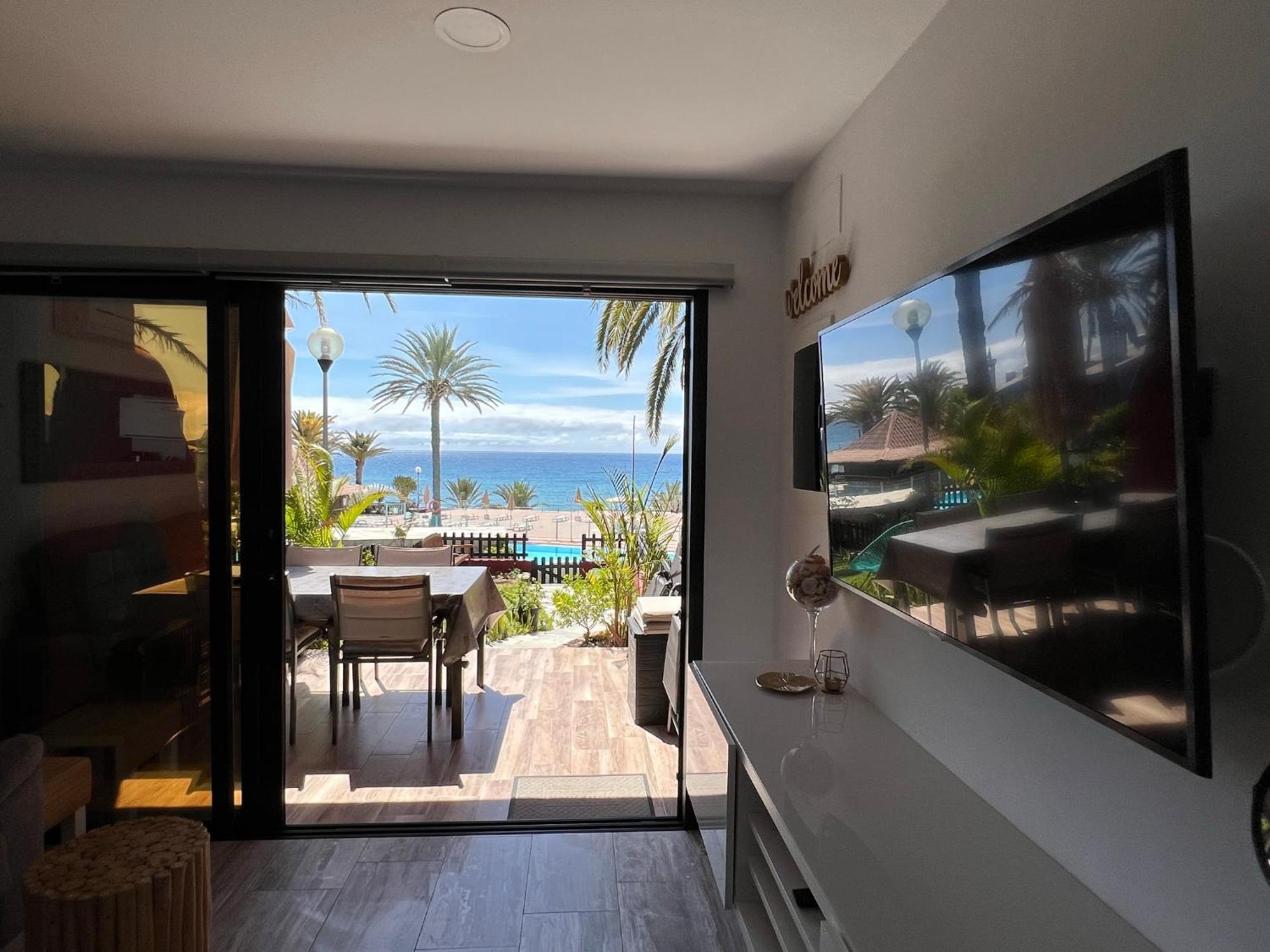 First Beachline Deluxe With Garden And Terrasse In Sun Club San Bartolomé Exteriör bild